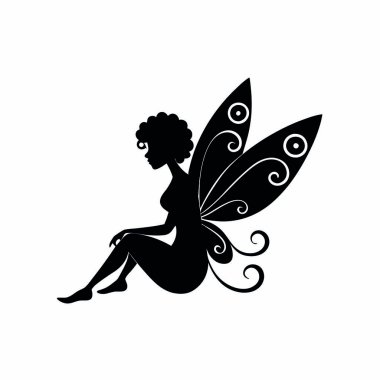 beyaz zemin üzerinde bir kadın silueti.