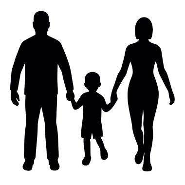 Aile silueti. Aile. vektör