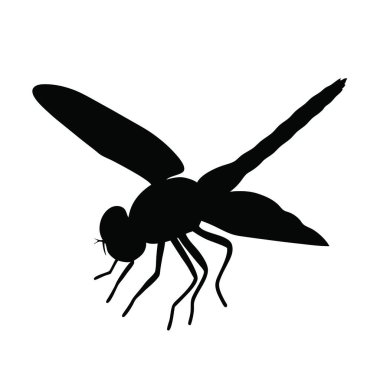 Beyaz arkaplanda basit bir şekilde sivrisinek simgesi
