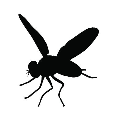 siyah sivrisinek simgesi, basit biçim