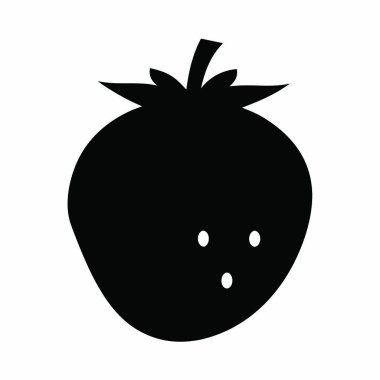 izole meyve ikonu. meyve vektör illüstrasyonu