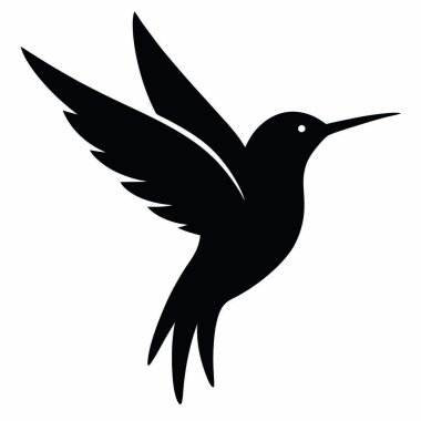 kuş simgesi vektör illüstrasyonu