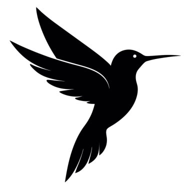 kuş simgesi vektör illüstrasyonu