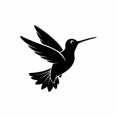 kuş logosu tasarım vektör çizimi