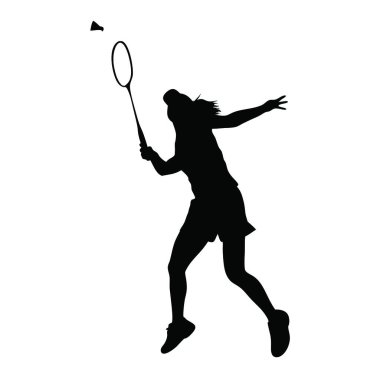 Beyaz arkaplanda vektör tenis oyuncusu