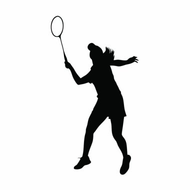 Tenis raketli bir tenisçi.