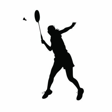 Tenisçi kadın silueti