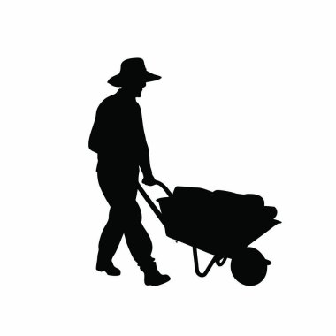 El arabalı siluet adam.