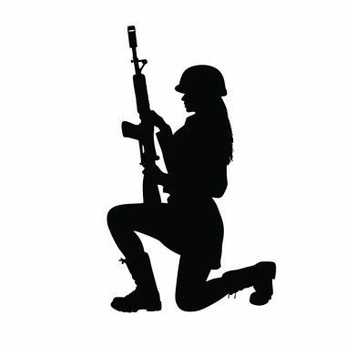 Tüfekli asker silueti