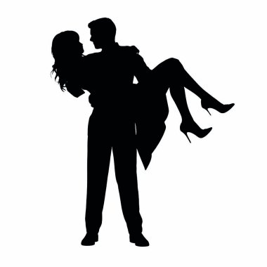 Beyaz arka planda kaç siluet vektör.