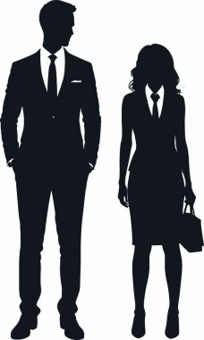 insanların siluet vektör.