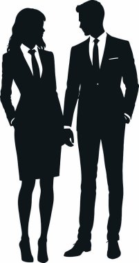 Beyaz arka plan üzerinde insanların siluet vektör.