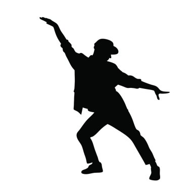 Silahlı bir adam. siluet.