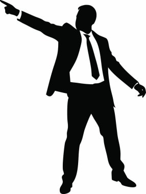 Bir iş adamının vektör çizimi