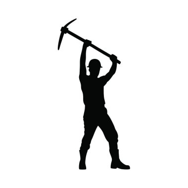 Balta vektörlü siluet adam