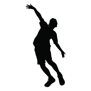 basketbolcu silüeti.