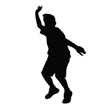 Bir basketbol oyuncusunun silueti