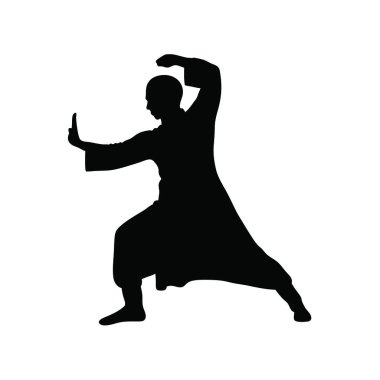 Beyaz arka planda dans eden bir erkek dansçının silüeti..