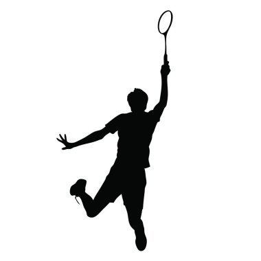 erkek tenisçi silueti