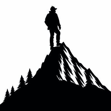 Yürüyüş figürlü siluet