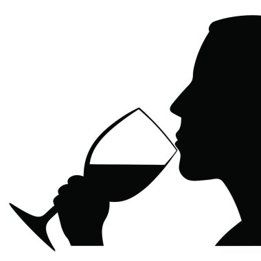 Bir kızın silueti.