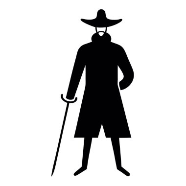 Sakallı bir adamın vektör çizimi