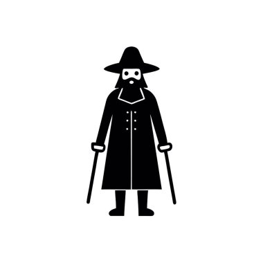 Cadılar Bayramı vektörü düz renk simgesi