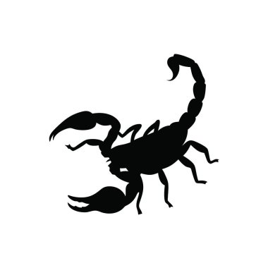 Beyaz arkaplanda Yengeç vektör silueti.