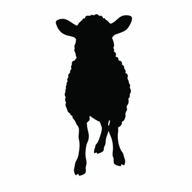 siyah koyun silüeti.