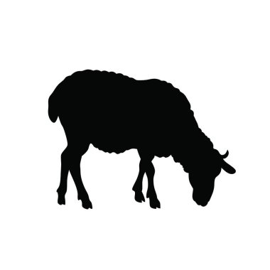 Siluet hayvan ikonu. hayvan simgesi vektör çizim şablonu
