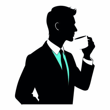 Takım elbiseli vektör işadamı