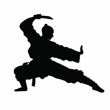 Bir dövüş sanatının vektör çizimi