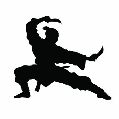 Dövüş sanatlarının silueti.