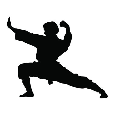 Dövüş sanatlarının silueti.