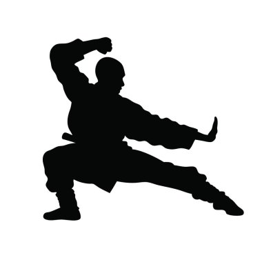 karatenin vektör silueti.