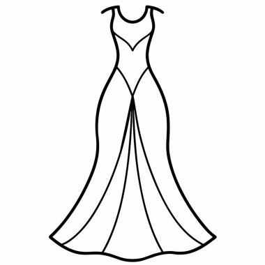 Gelinlik simgesi, taslak biçimi