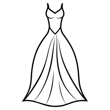 Gelinlik simgesi, taslak biçimi