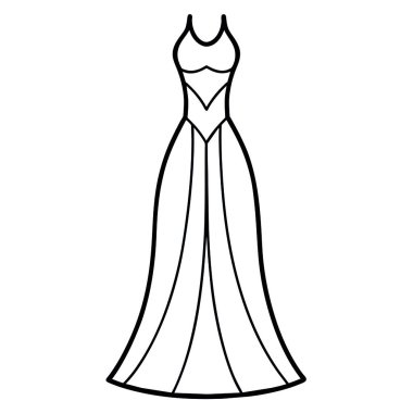 Zarif ve zarif bir elbise.