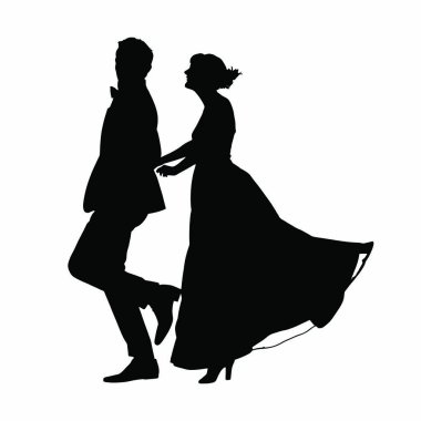 Beyaz bir arka planda kaç siluet vektör.