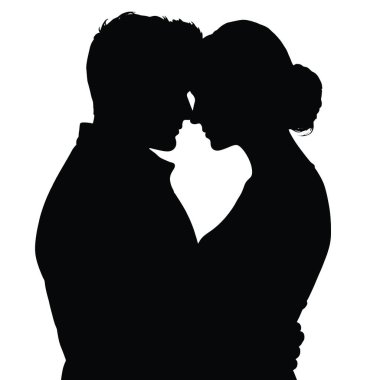 Beyaz arka planda kaç siluet vektör.