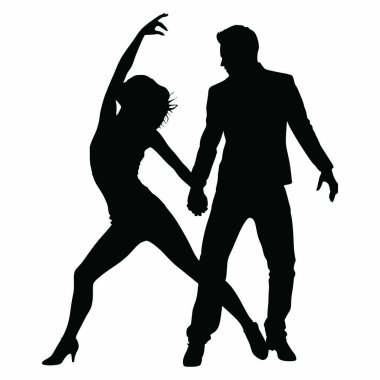 Dansçıların silueti.