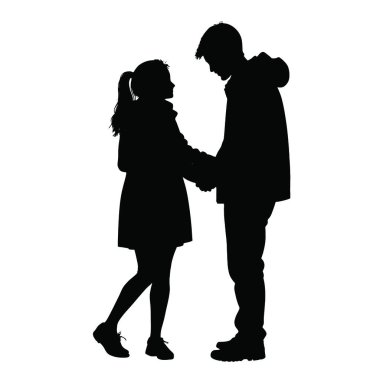 Beyaz arka planda mutlu aile silueti