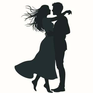 Beyaz bir arka planda kaç siluet vektör.