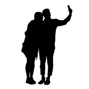 Beyaz arka planda kaç siluet vektör.