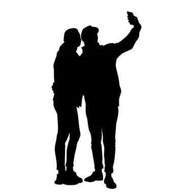 Çift alarak selfie sokak