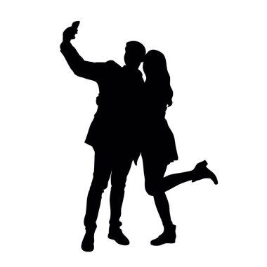 insanların siluet vektör.