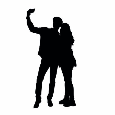 Vektör çizimi. Erkek ve kadın. beyaz arkaplanda izole