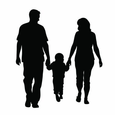 Çocuklu mutlu baba, beyaz arka planda soyutlanmış.