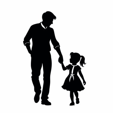 vector silhouet van familie.