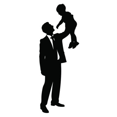 Baba oğlunu holding